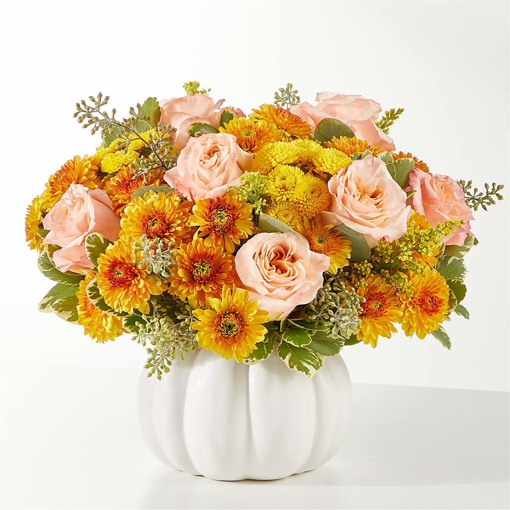 Peachy Pumpkin – Flowers By Marianne, Salisbury MA