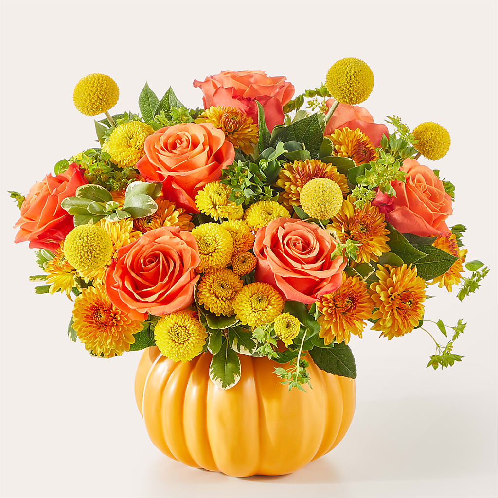 Gourdgeous Pumpkin – Flowers By Marianne, Salisbury MA