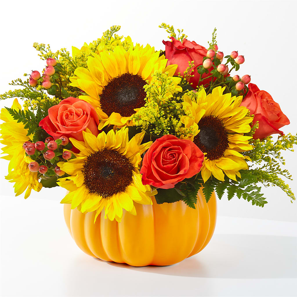 Pick of the Patch Pumpkin Bouquet – Flowers By Marianne, Salisbury MA