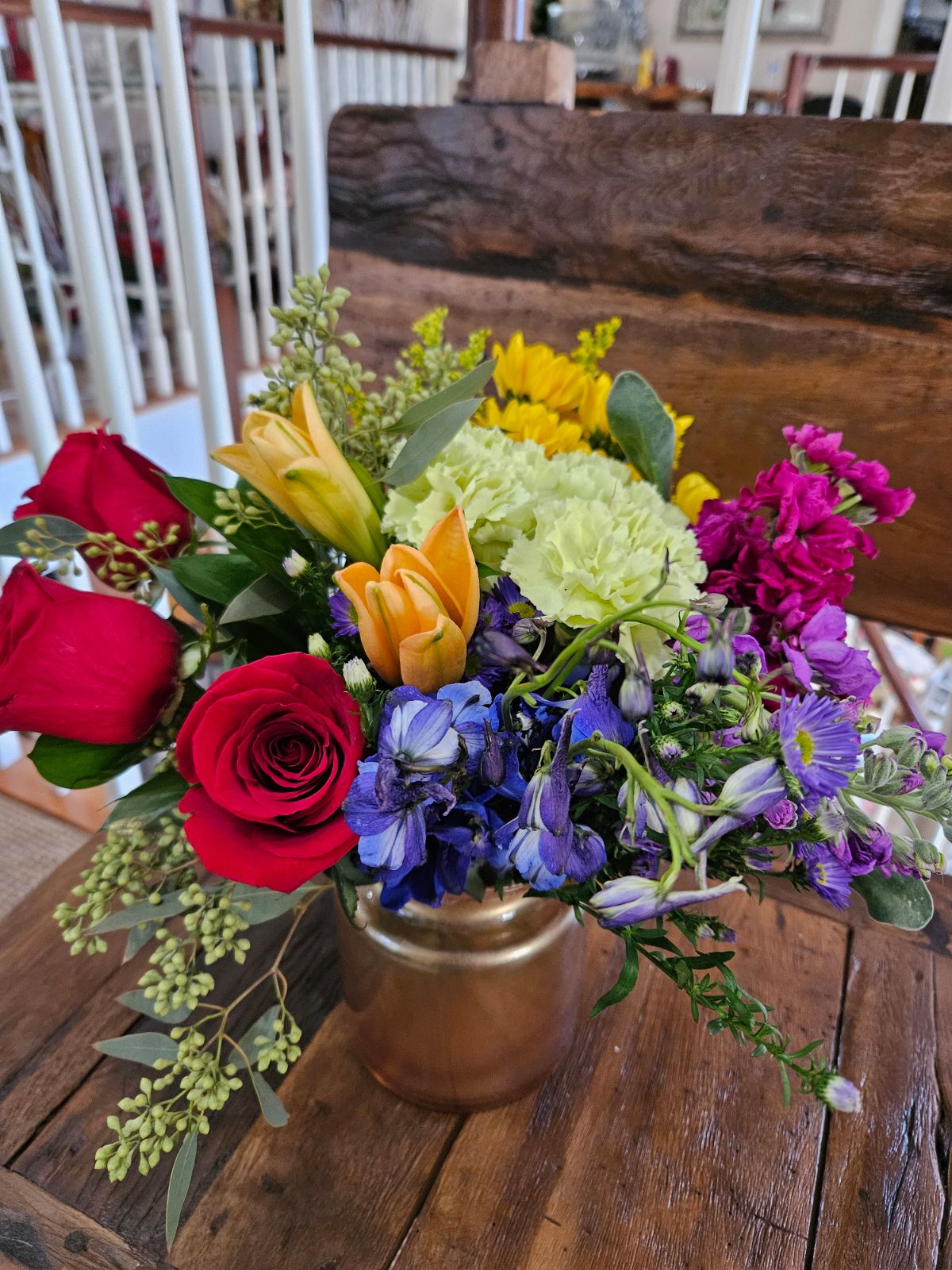 Pot of Gold Bouquet – Flowers By Marianne, Salisbury MA