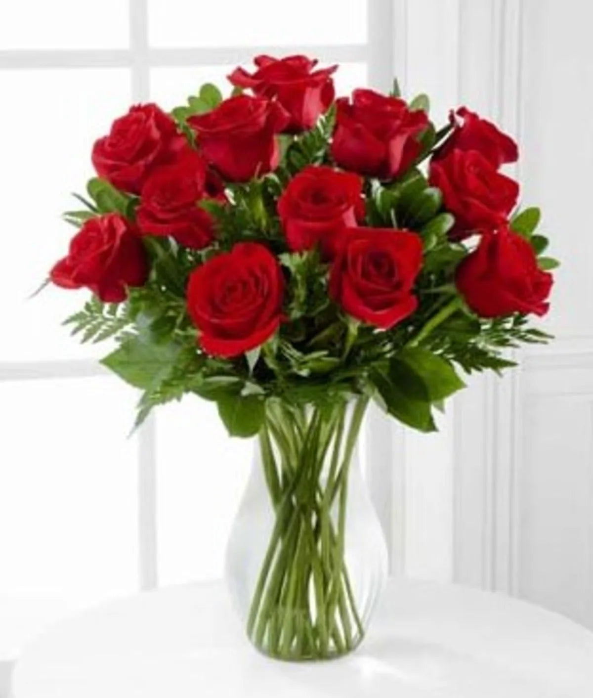 A Dozen GORGEOUS RED ROSES VASED – Flowers By Marianne, Salisbury MA