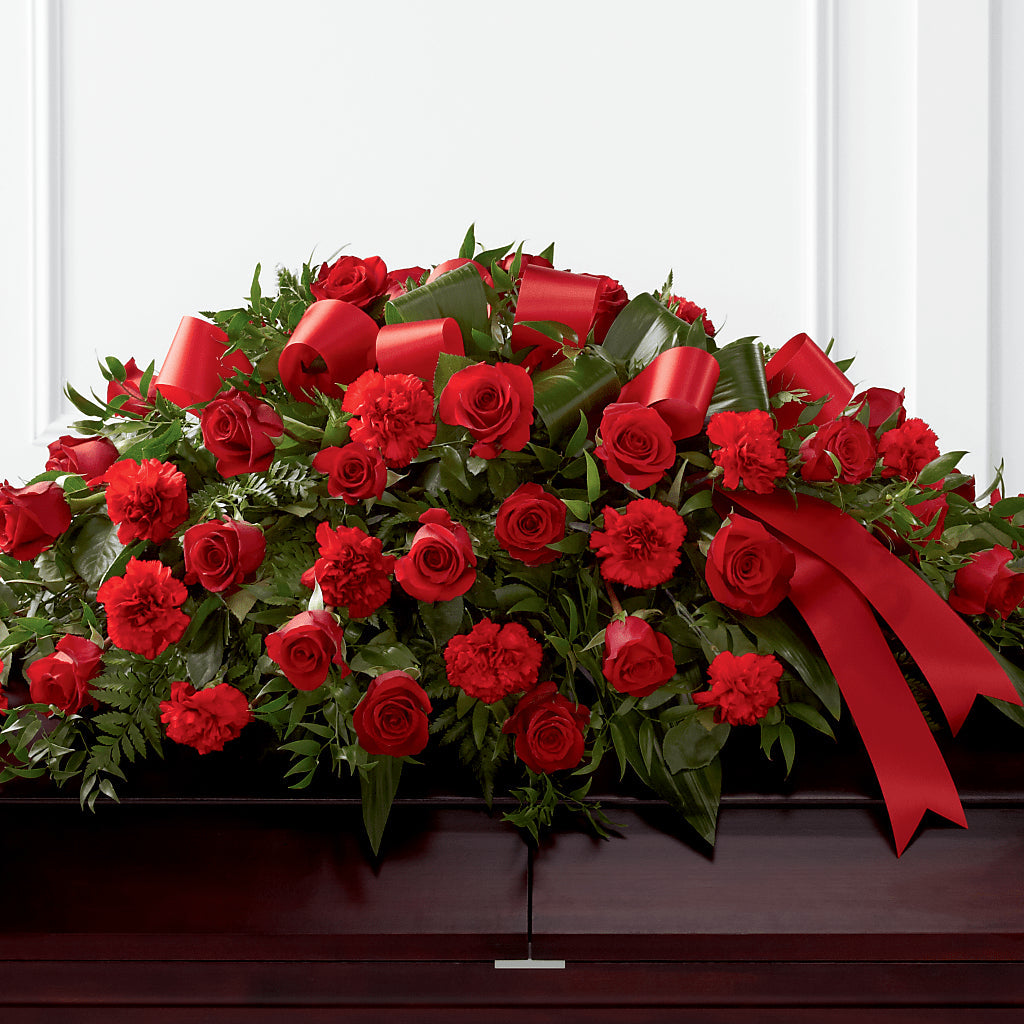 Tribute of Life Casket Spray – Flowers By Marianne, Salisbury MA