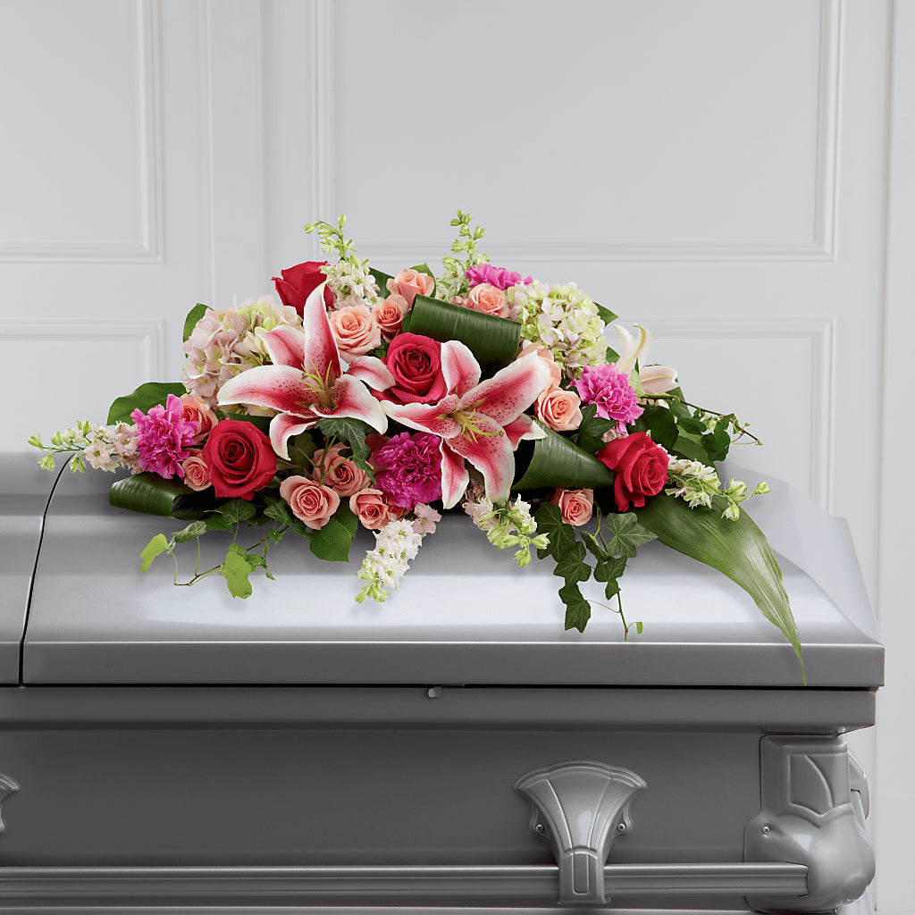 Splendid Grace Casket Spray – Flowers By Marianne, Salisbury MA