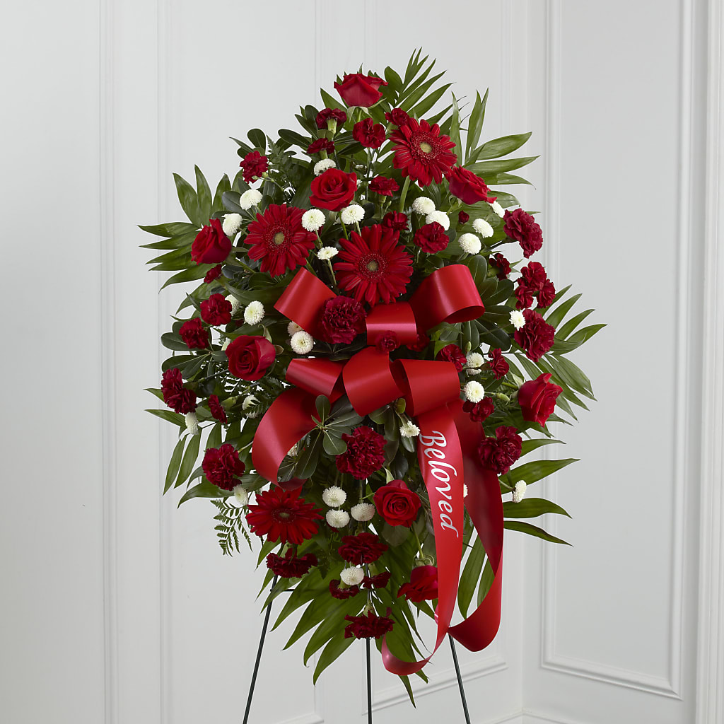 Treasured Memories Standing Spray – Flowers By Marianne, Salisbury MA