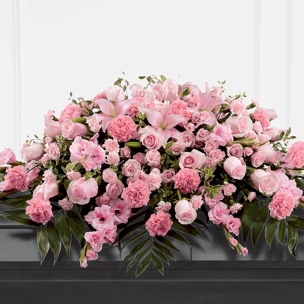 Garden of Comfort Casket Spray (Standard) – Flowers By Marianne, Salisbury MA