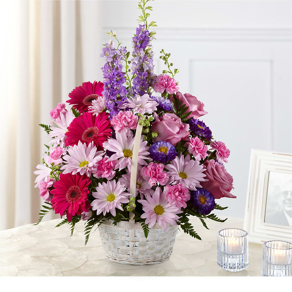 Pastel Peace Basket – Flowers By Marianne, Salisbury MA