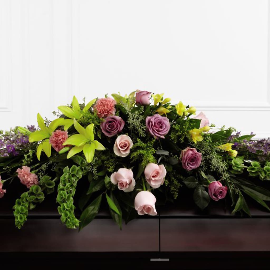 Forever Beloved Casket Spray – Flowers By Marianne, Salisbury MA