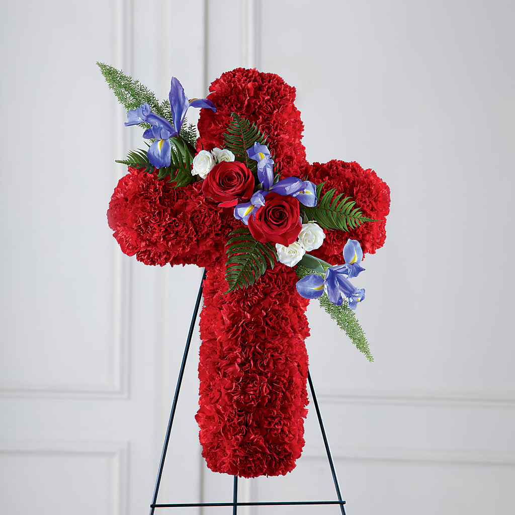 Faithful Hero Floral Cross – Flowers By Marianne, Salisbury MA