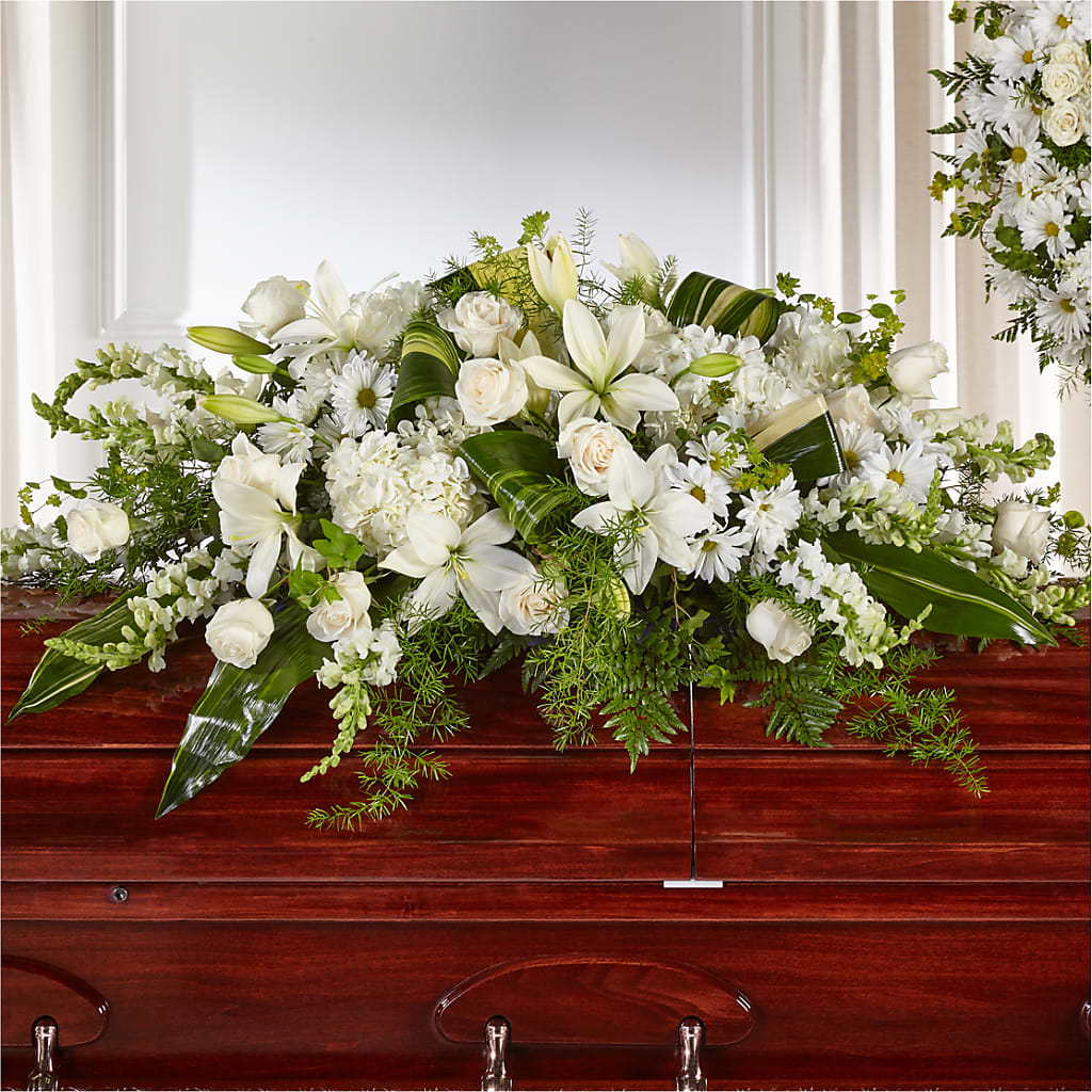 Abundance Casket Spray – Flowers By Marianne, Salisbury MA