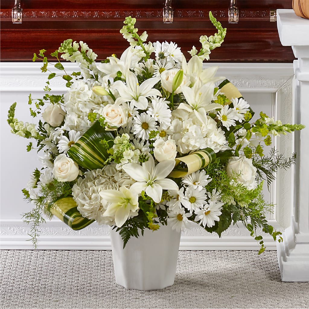Thoughts of Tranquility Floor Basket – Flowers By Marianne, Salisbury MA