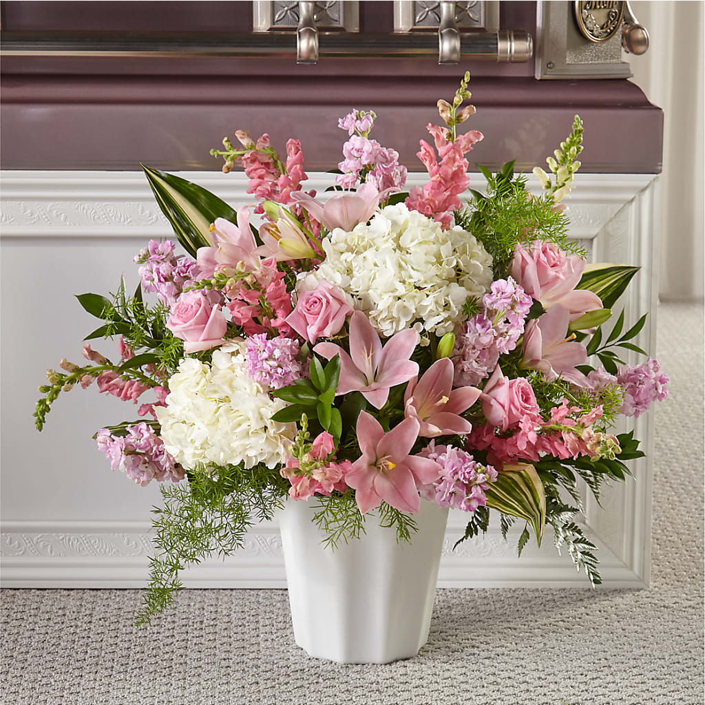 Simply Serene Floor Basket – Flowers By Marianne, Salisbury MA