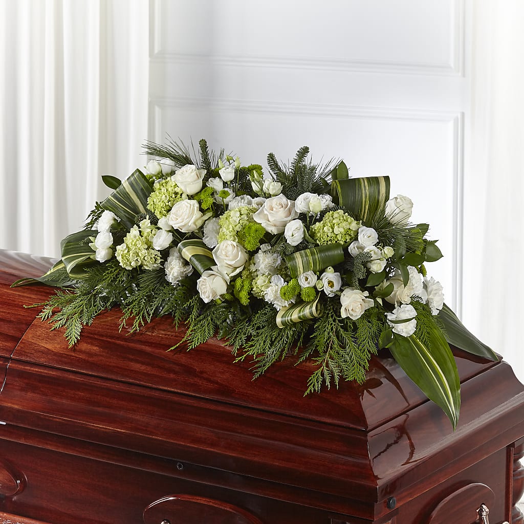 Hopeful Gesture Casket Spray – Flowers By Marianne, Salisbury MA