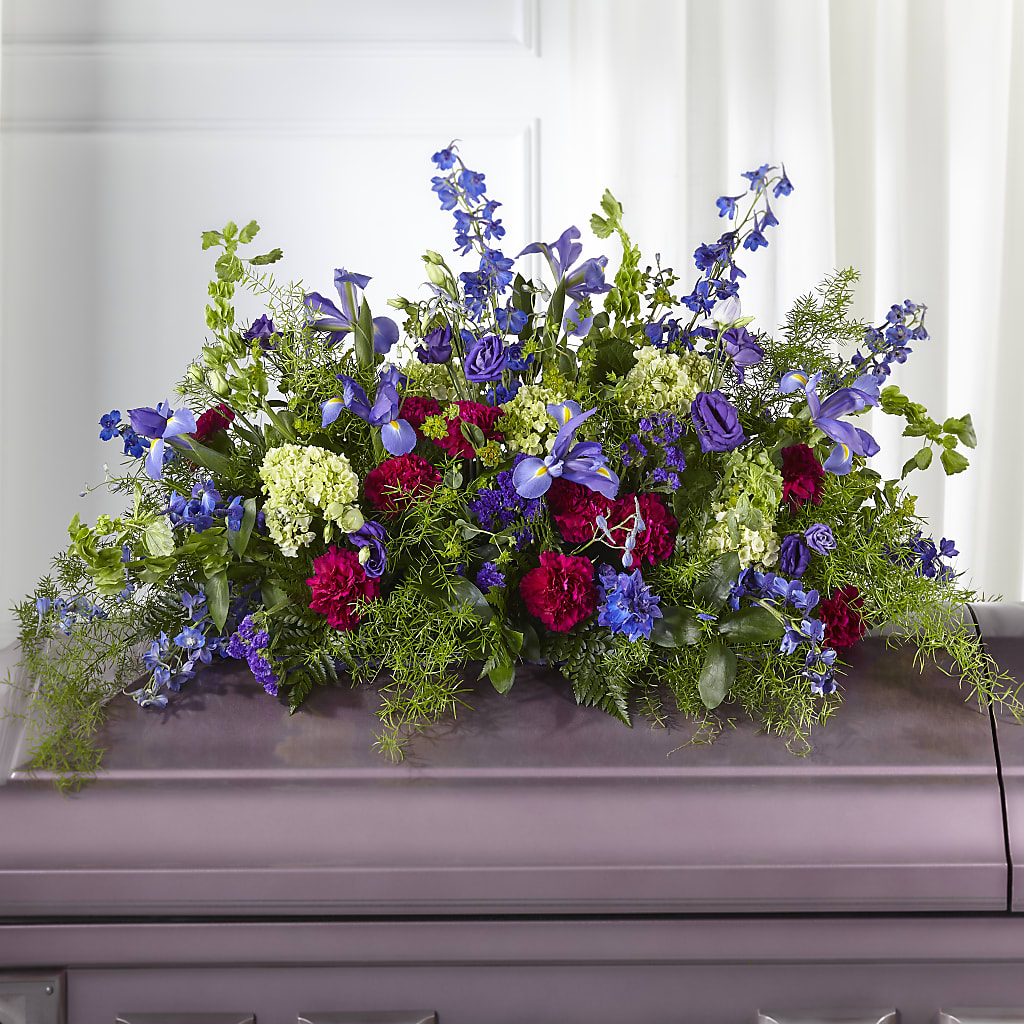 Always Treasured Casket Spray – Flowers By Marianne, Salisbury MA