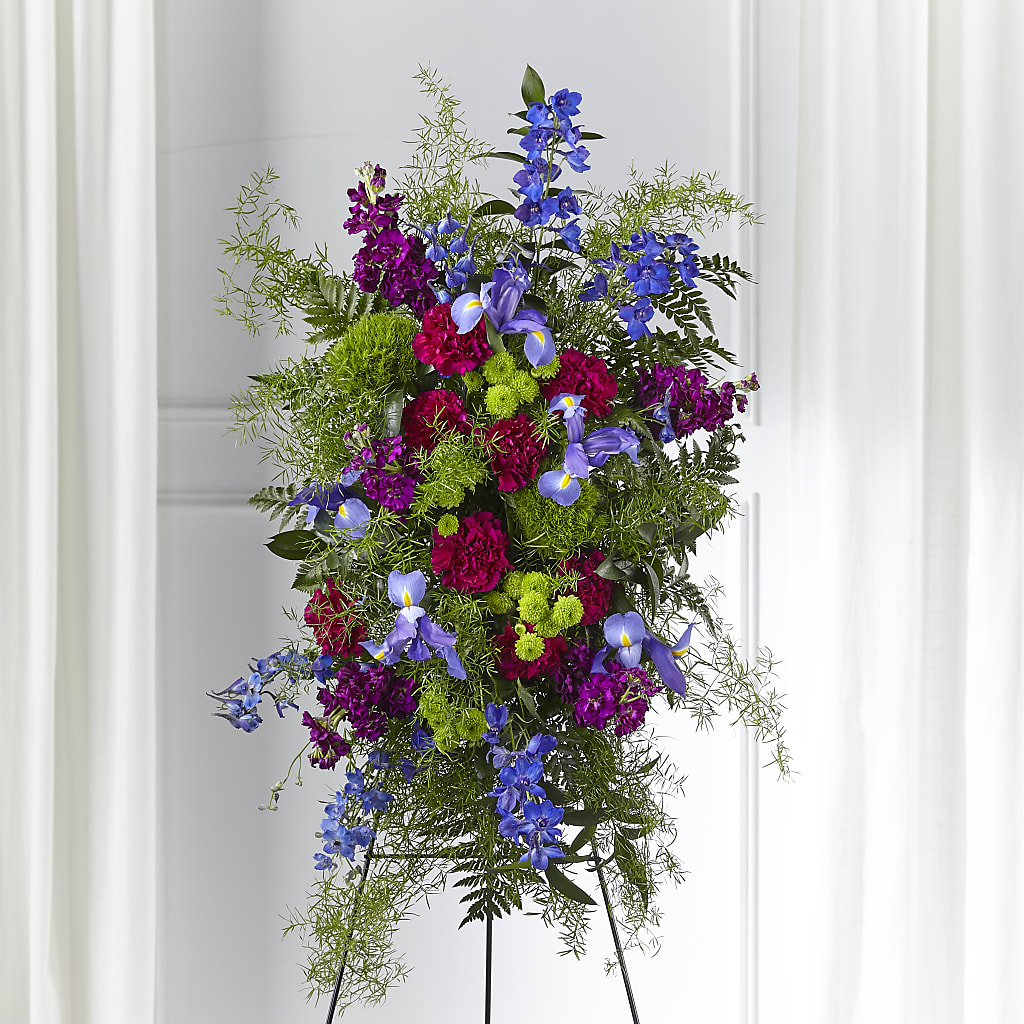 Heavenly Skies Standing Spray – Flowers By Marianne, Salisbury MA
