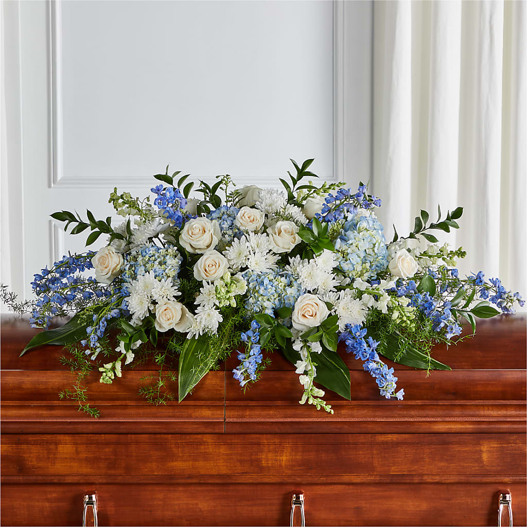 Timeless Essence Casket Spray – Flowers By Marianne, Salisbury MA