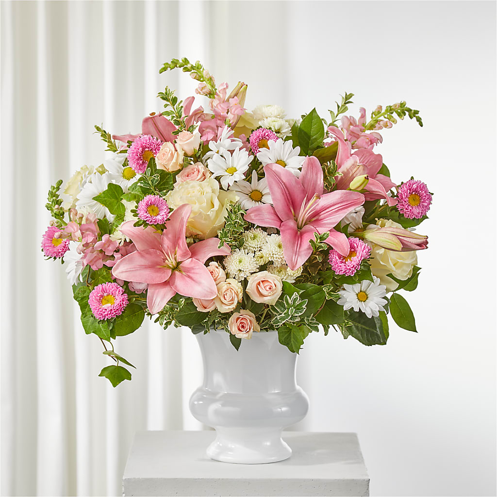 Empathetic Blooms Urn Arrangement – Flowers By Marianne, Salisbury MA