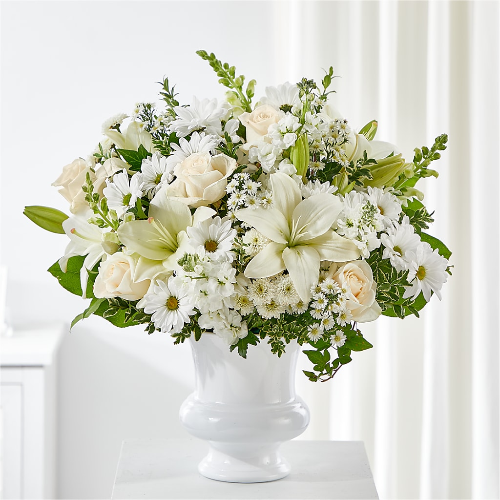 Uplifting Urn Arrangement – Flowers By Marianne, Salisbury MA