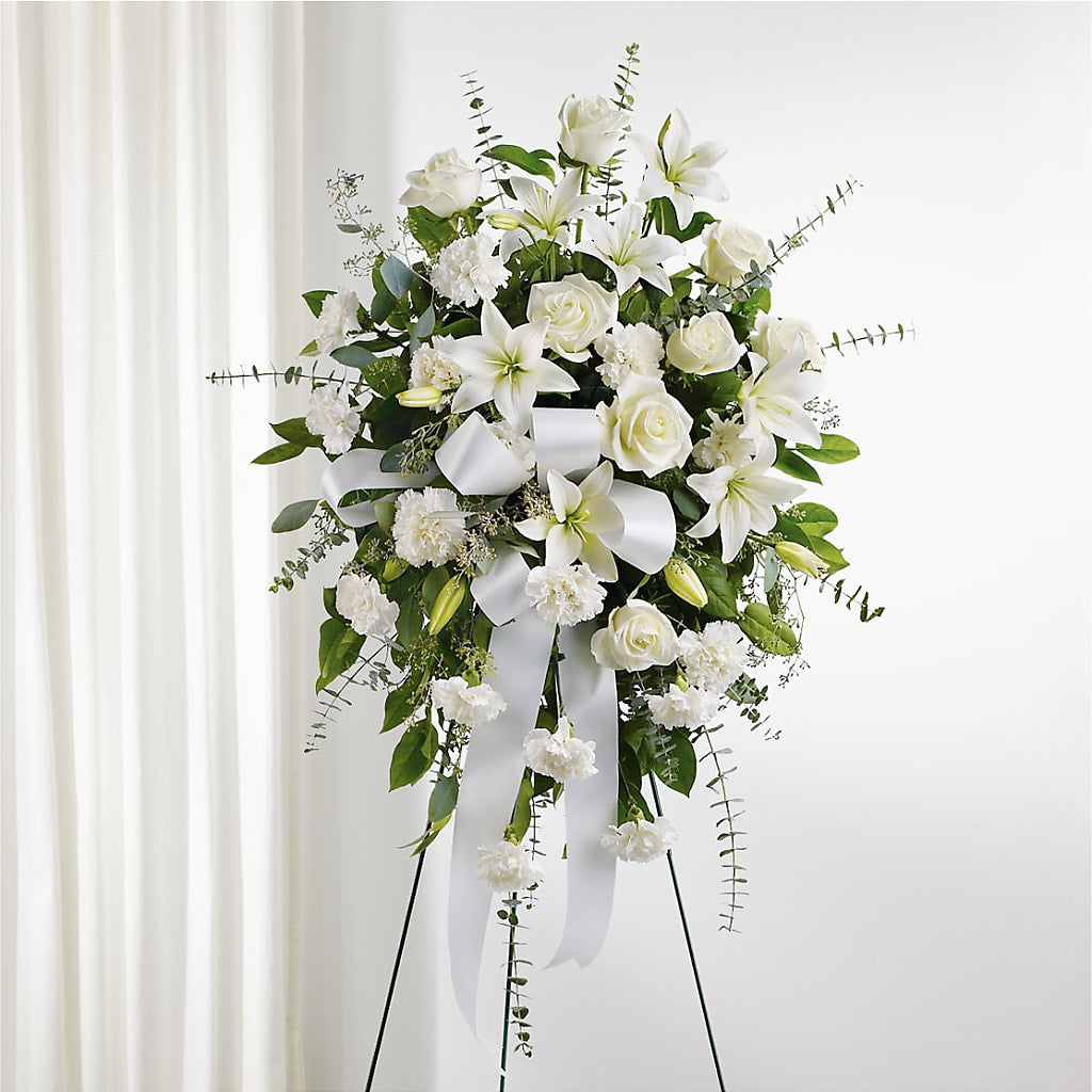 With Care Standing Spray – Flowers By Marianne, Salisbury MA