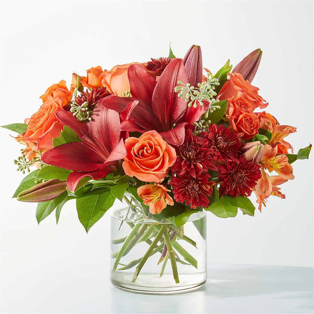 Crimson Leaves Bouquet – Flowers By Marianne, Salisbury MA
