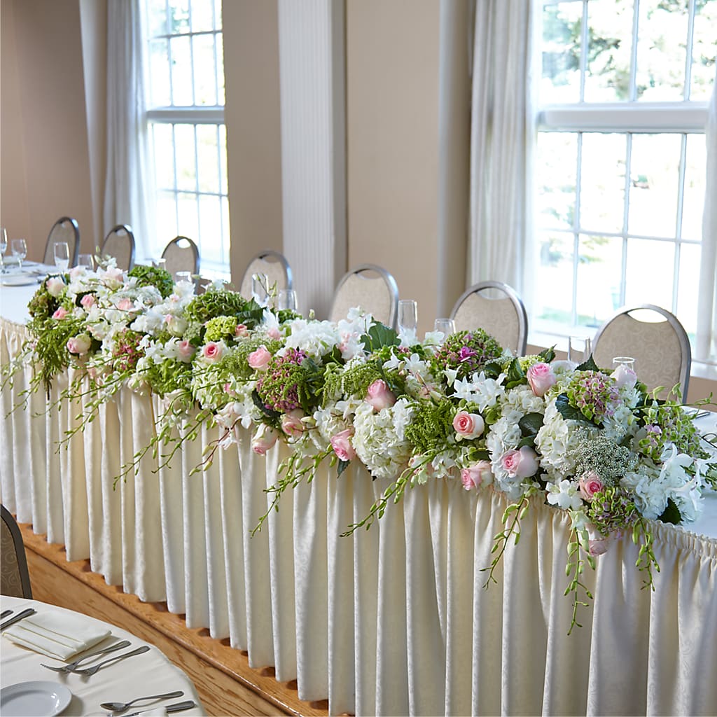 State of Joy Head Table Arrangement – Flowers By Marianne, Salisbury MA
