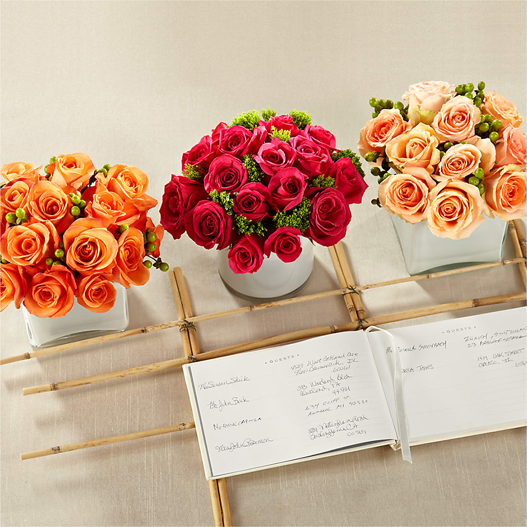 Dawn Rose Centerpiece – Flowers By Marianne, Salisbury MA