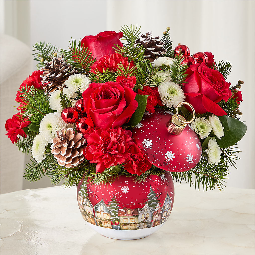 Christmas Carols Ornament –  Flowers By Marianne, Salisbury MA