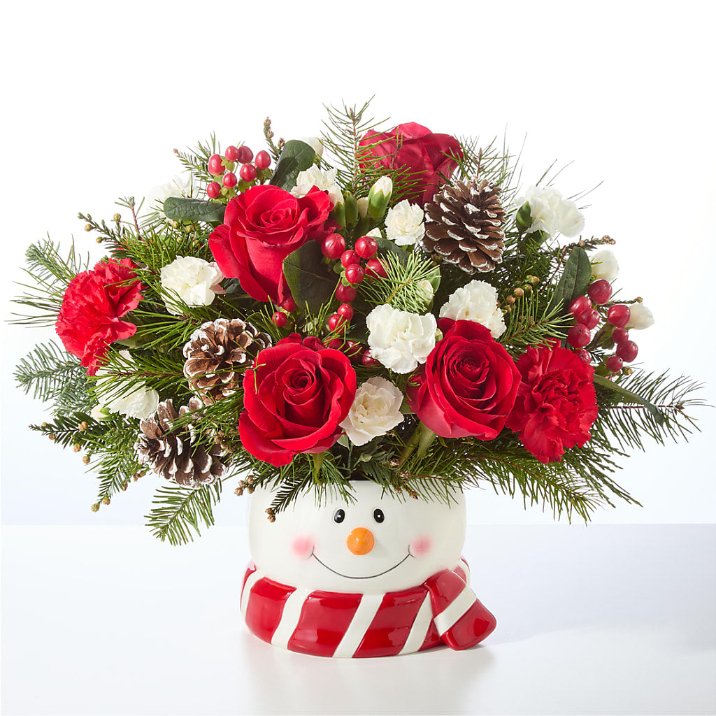 Jolly Snowman Bouquet –  Flowers By Marianne, Salisbury MA
