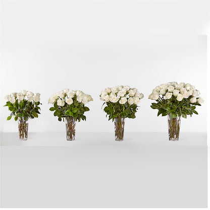 Long Stem White Rose Bouquet –  Flowers By Marianne, Salisbury MA