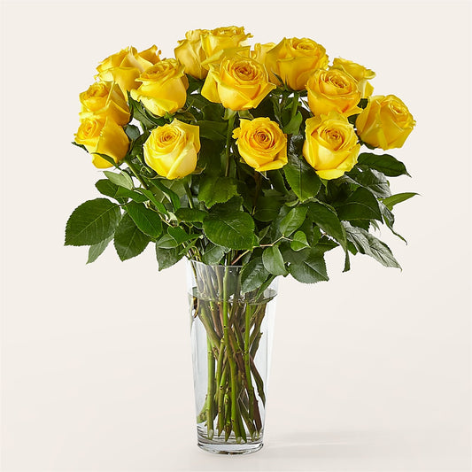 Long Stem Yellow Rose Bouquet –  Flowers By Marianne, Salisbury MA
