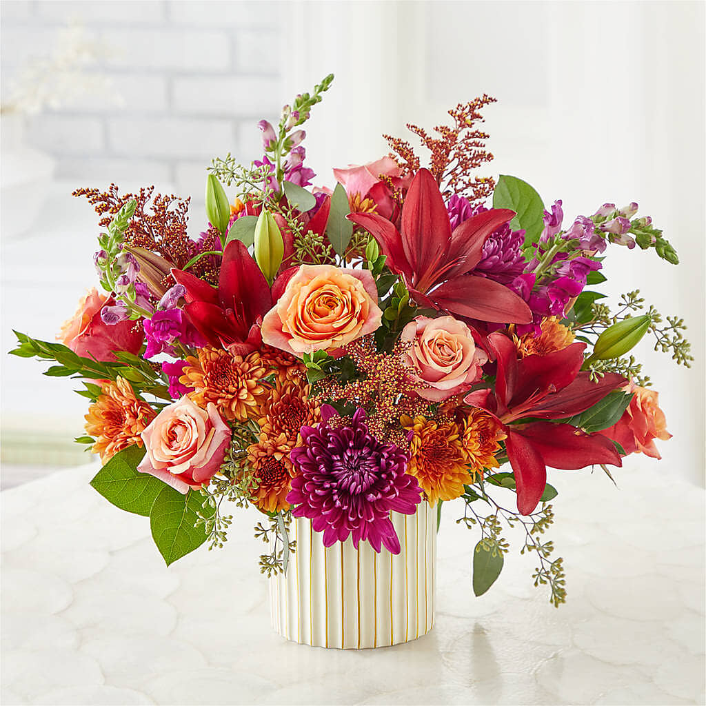 Burgundy Landscape Bouquet –  Flowers By Marianne, Salisbury MA