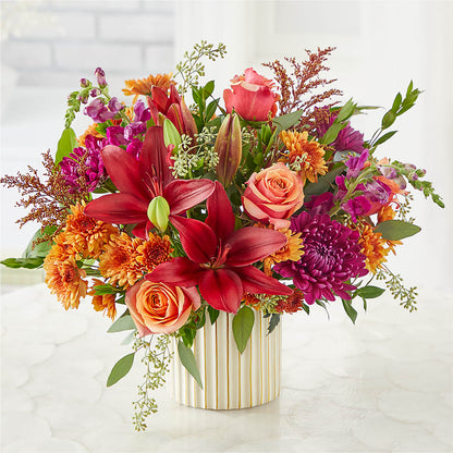 Burgundy Landscape Bouquet –  Flowers By Marianne, Salisbury MA