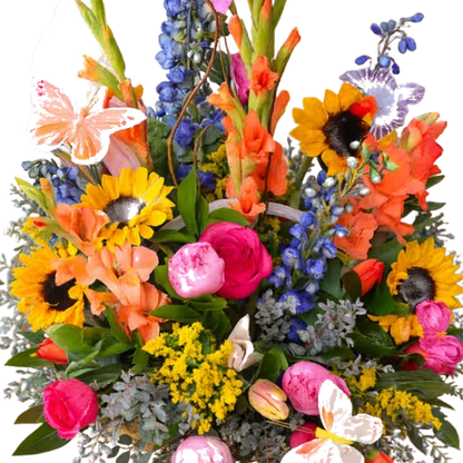 Whimsical Butterfly Garden Basket –  Flowers By Marianne, Salisbury MA