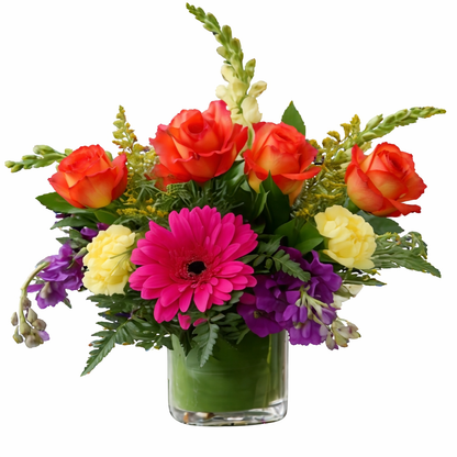 Vibrant Garden Glow Bouquet –  Flowers By Marianne, Salisbury MA