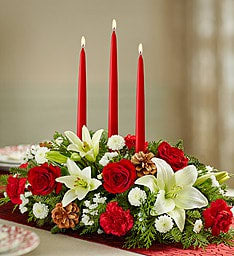 Twilight Christmas Glow Centerpiece –  Flowers By Marianne, Salisbury MA