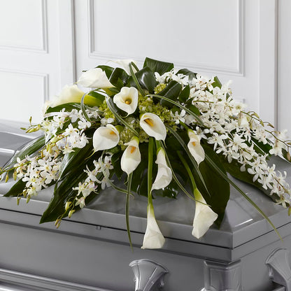 Angel Wings Casket Spray –  Flowers By Marianne, Salisbury MA
