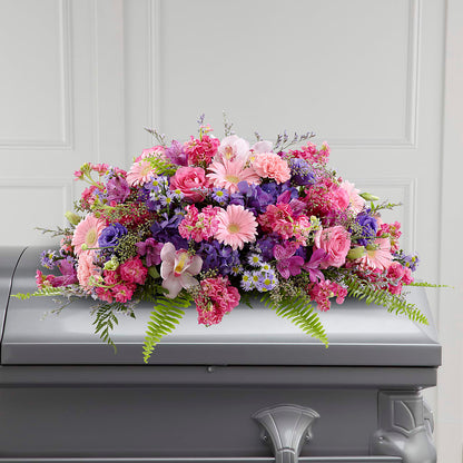 Glorious Garden Casket Spray –  Flowers By Marianne, Salisbury MA