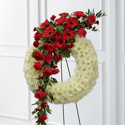 Graceful Tribute Wreath –  Flowers By Marianne, Salisbury MA