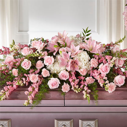 Life & Remembrance Casket Spray –  Flowers By Marianne, Salisbury MA