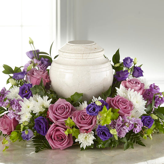Blooming Sympathy Cremation Adornment –  Flowers By Marianne, Salisbury MA