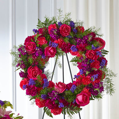 Calming Colors Wreath –  Flowers By Marianne, Salisbury MA