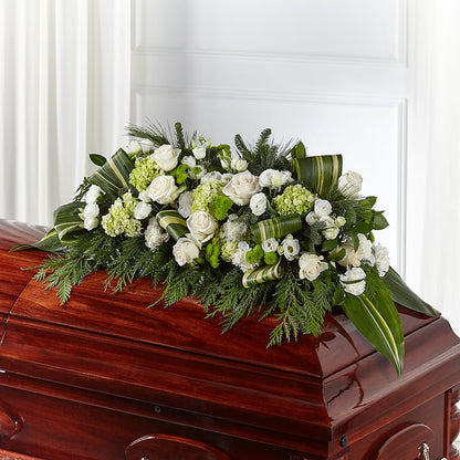 Hopeful Gesture Casket Spray –  Flowers By Marianne, Salisbury MA