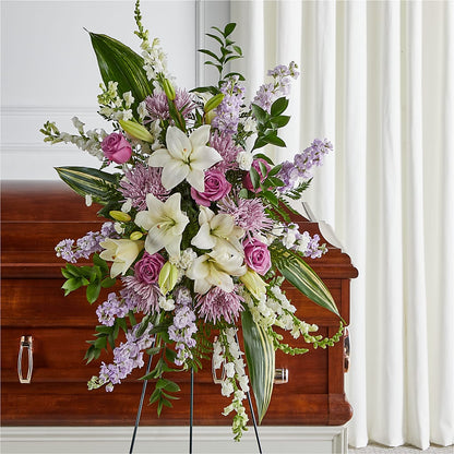 Grateful Hearts Standing Spray –  Flowers By Marianne, Salisbury MA