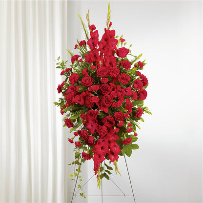 From the Heart Standing Spray –  Flowers By Marianne, Salisbury MA