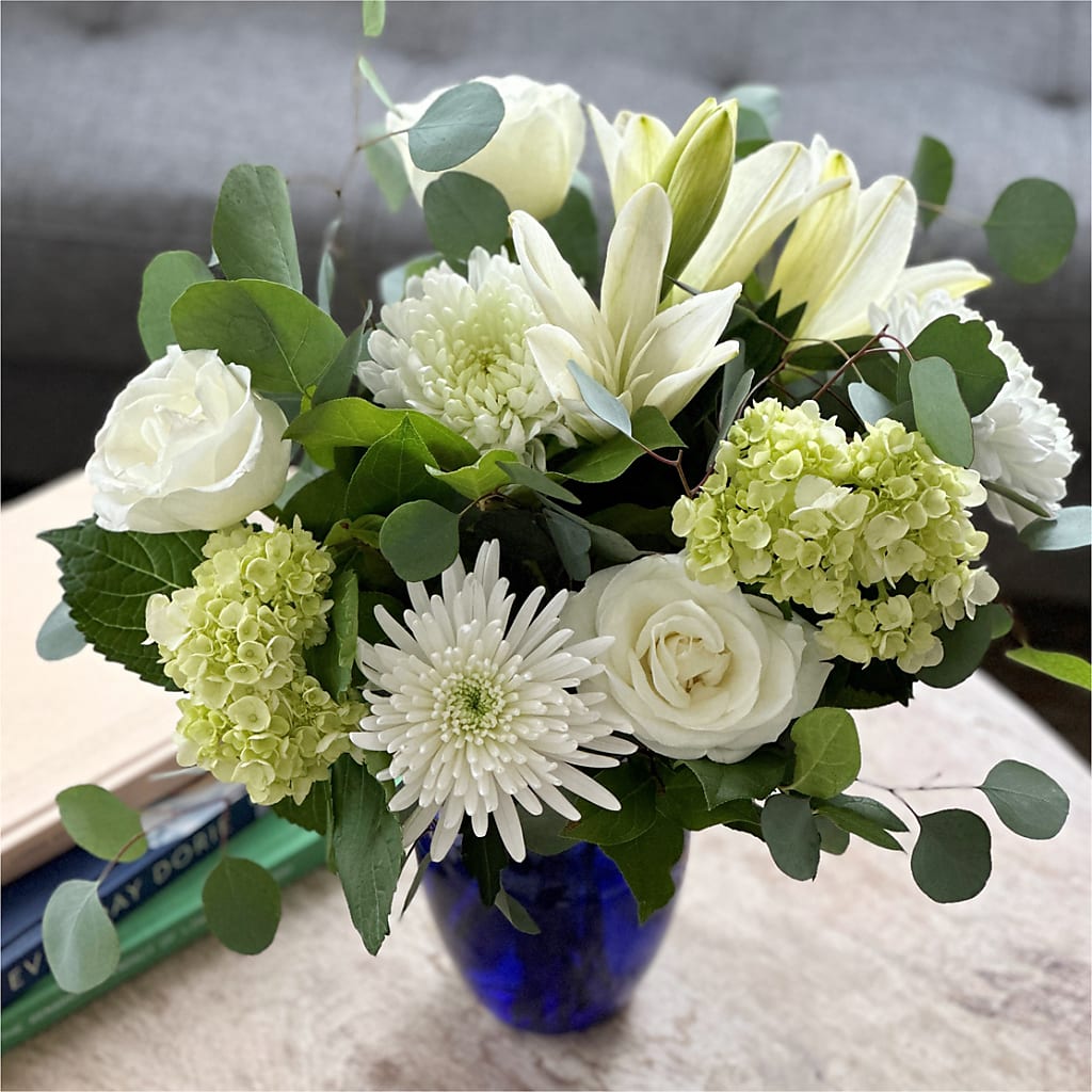 Snowy Dreams Bouquet –  Flowers By Marianne, Salisbury MA