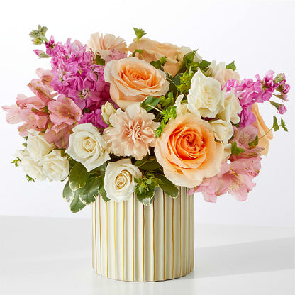 Paradise Bouquet with Ivory Vase –  Flowers By Marianne, Salisbury MA