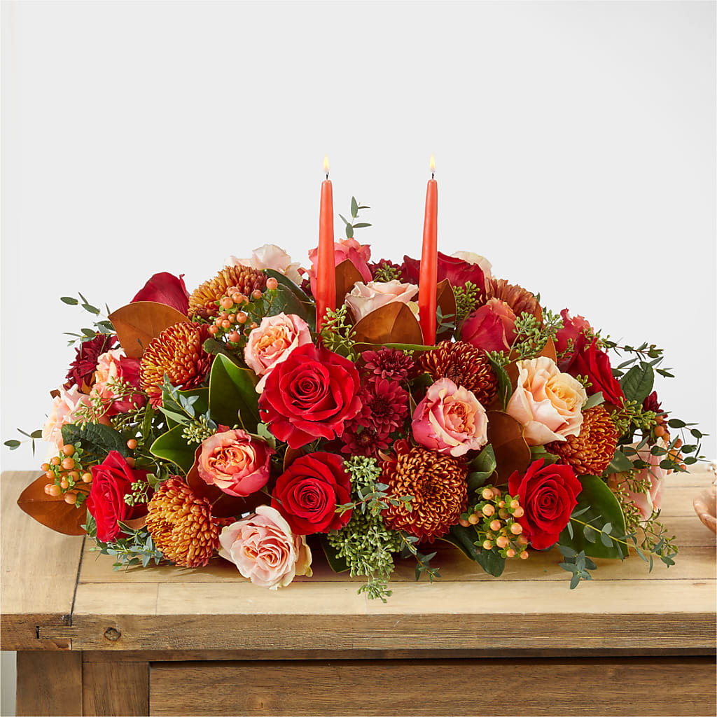 Gather Near Centerpiece –  Flowers By Marianne, Salisbury MA