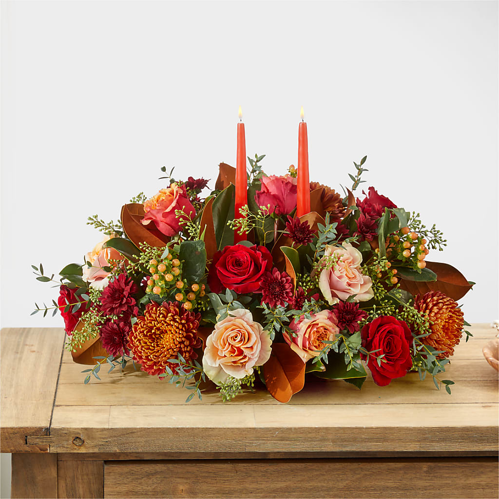 Gather Near Centerpiece –  Flowers By Marianne, Salisbury MA