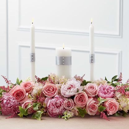 Worldwide Romance Unity Candle Arrangement –  Flowers By Marianne, Salisbury MA